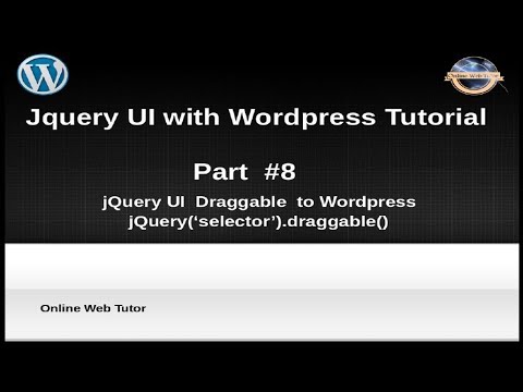 How to use jQuery UI with wordpress for beginners from scratch jQuery Draggable with Wordpress