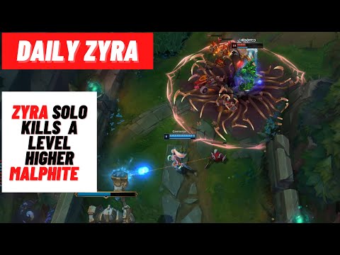 Daily Zyra Montage - One Shot Malphite and Teaching Brand a lesson