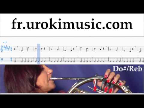 Comment Jouer du Cor D'harmonie David Guetta, Justin Bieber - 2U Tab Tablature Partie#1 Exerce um