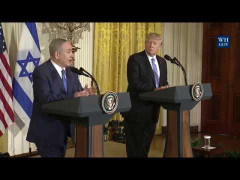 Netanyahu Israel Trump 1 or 2 state Peace Deal Palestinians & ARAB countries February 15 2017 News Video