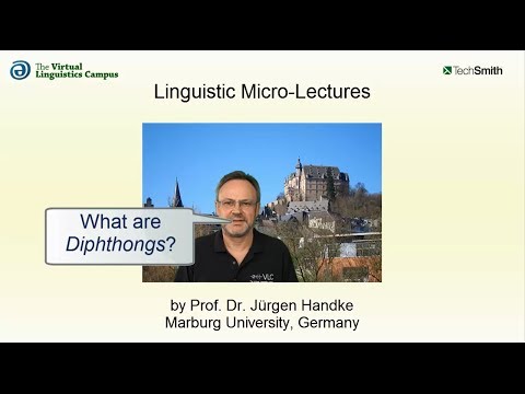 PHO_012 - Linguistic Micro-Lectures: Diphthongs