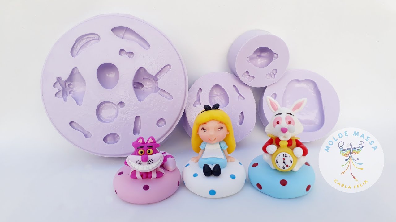 Watch Now Alice No País das maravilhas em biscuit feita com moldes de silicone Alice No País das maravilhas em biscuit feita com moldes de silicone