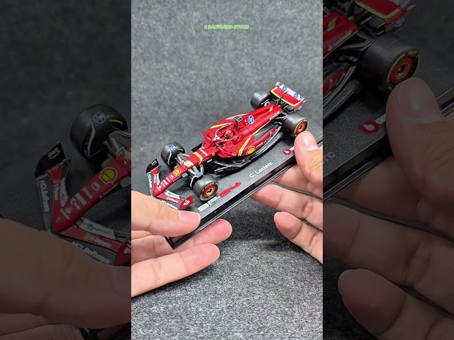 Vídeo relacionado con Bburago Ferrari SF-25 F1 2025#16 Leclerc 1:43 modelo de coche de diecast realista en miniatura F1 con licencia oficial Ferrari, recomendado a partir de 3 años