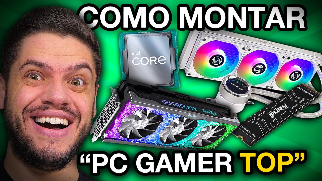 MONTAGEM passo a passo PC "high end", como instalar WATER COOLER, NVME, PLACA DE VÍDEO e PROCESSADOR