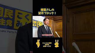 榛葉さんの望月ブロック！#国民民主党 #榛葉賀津也