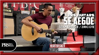 Video thumbnail for PRS Guitars - SE Angelus AE60E Acoustic | 4K Video by Heartbreaker Guitars