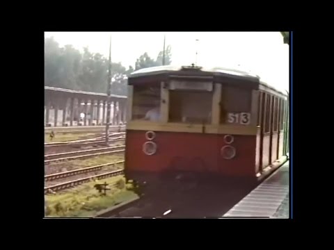 West-Berlin August 1989 – S-Bhf. Lichterfelde-West, Saskatchewan-Haus, Mauer am Humboldthain