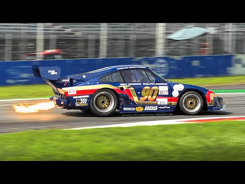 Porsche 935 Kremer K3 Group 5 at Monza Circuit: Flames, Turbo Sound & OnBoard!