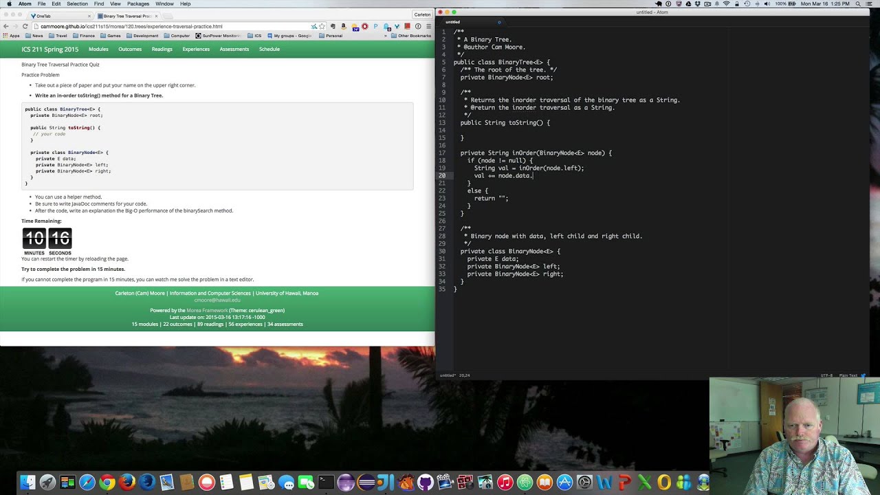 Binary Tree Traversal Practice Quiz