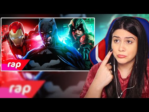 REAGINDO AO RAP DO HOMEM DE FERRO, BATMAN E ARQUEIRO VERDE - SEM PODERES | NERD HITS