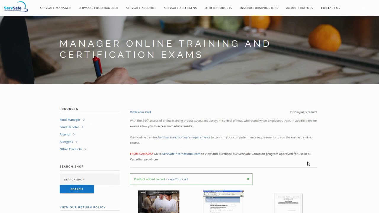 How To Purchase ServSafe Products