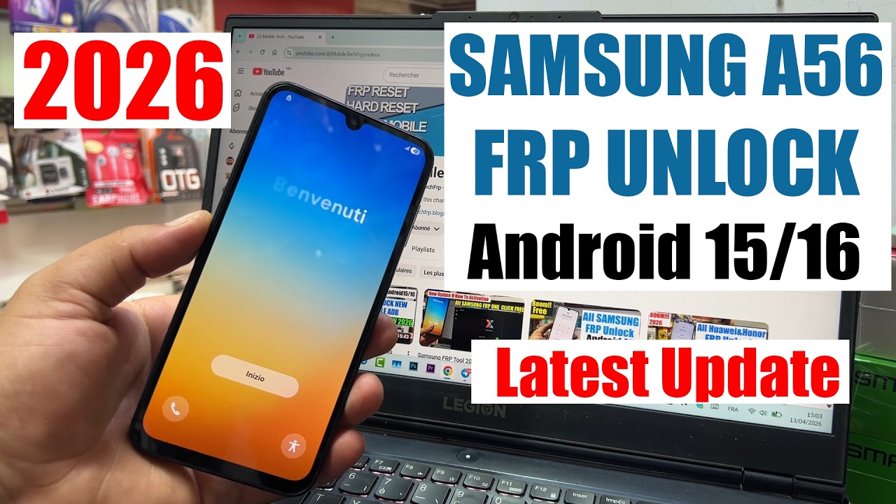 Samsung Galaxy A56 FRP Bypass 2026, Remove Google Account | Samsung 56 FRP Unlock Tool Android 15:16