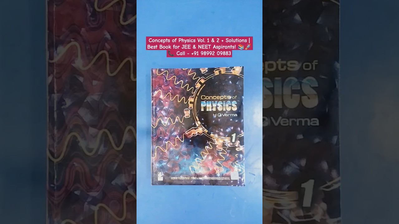 Concepts of Physics Vol. 1 & 2 + Solutions | Best Book for JEE & NEET Aspirants! 📚🚀