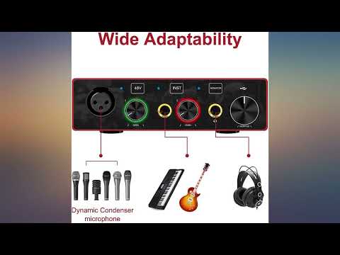 Audio Interface USB Audio Interface with Mic Preamplifier USB Audio Mixer Recorder review