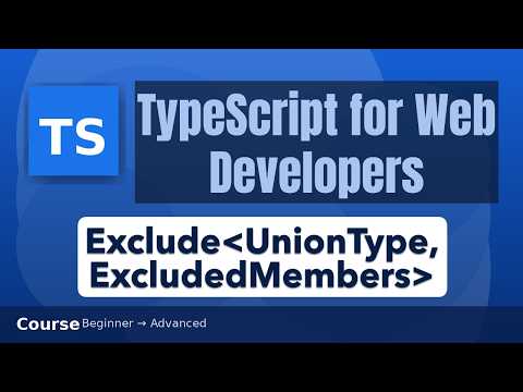 Exclude⟨UnionType, ExcludedMembers⟩ Utility Type in TypeScript