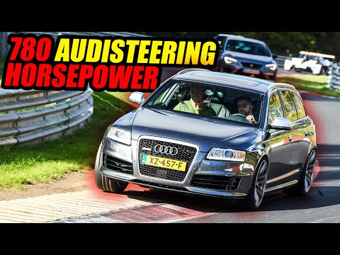 780HP V10 Audi RS6: Power Without Control! / Nürburgring