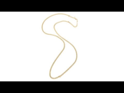 Bellezza Bronze DiamondCut CurbLink 36" Necklace