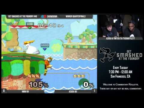 Get Smashed at the Foundry #48 - Winner Quarterfinals: HMW (Fox) vs Azusa (Peach)
