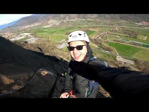 La nostra prima ferrata in assoluto, ferrata Carlo Giorda in POV