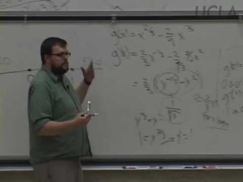 Differential & Integral Calculus, Math 31A, Part 11