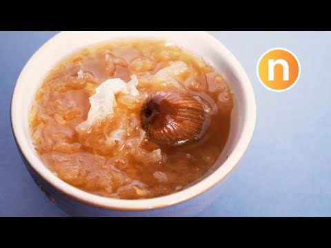 Pear with Snow Fungus Soup | Shredded Pear with White Fungus Soup [Nyonya Cooking]