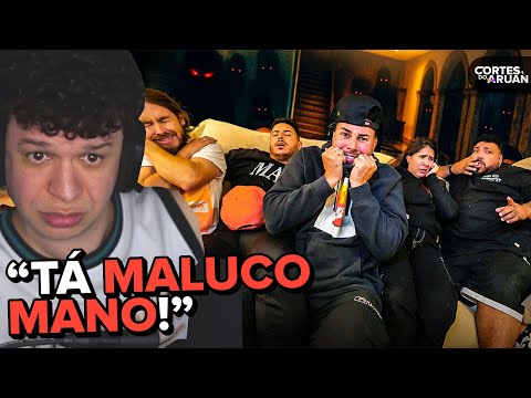 ARUAN REAGE: ASSISTIMOS FILME DE TERROR NA PRIMEIRA NOITE DA CASA NOVA !! *essa casa é assombrada 🤬*
