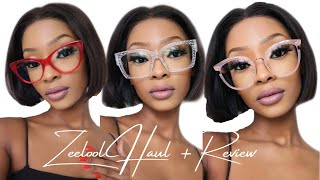 ZEELOOL HAUL | Super affordable and trendy glasses try on + review | South African Youtuber