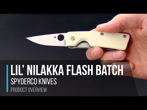 Spyderco Lil' Nilakka White G10 Flash Batch Sprint Run C221GPWH Spyderco Lil' Nilakka White G10 Flash Batch Sprint Run C221GPWH