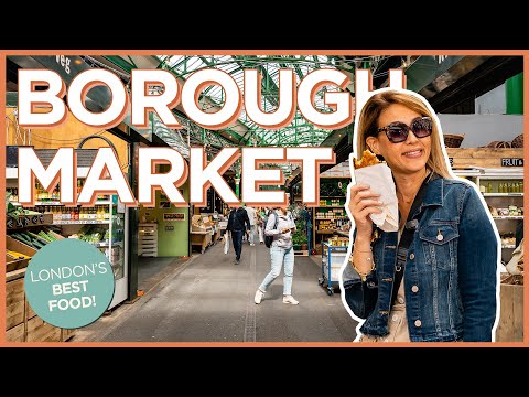 英國倫敦週六的博羅市場之旅 (Tour of Borough Market on a Saturday in London, England)