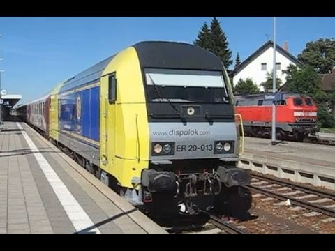 Germany: Dispolok Siemens ER20 Eurorunner at Buchloe,Bavaria on Alex Munchen HBF to Oberstdorf train