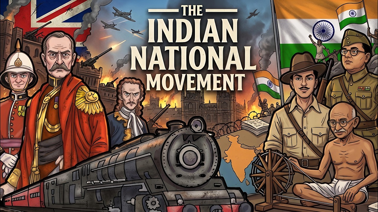 Thumbnail for Indian National Movement NIOS Class 10 SST | Full Chapter in 3 Minutes