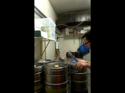 Triplet drum fill on beer kegs