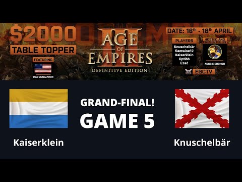AOE 3 (DE) $2k Table Topper! GRAND-FINAL - Kaiserklein vs Knuschelbär - Game 5