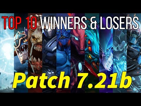 Top Ten biggest winners and losers of Dota 2 in patch 7.21b