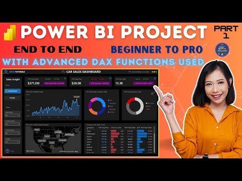 Power BI Project From Start to End Part 1 | Car Sales | Advanced DAX | End to End |2024 #powerbi