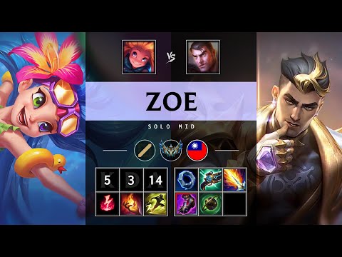 Zoe Mid vs Jayce - TW Challenger Patch 25.15