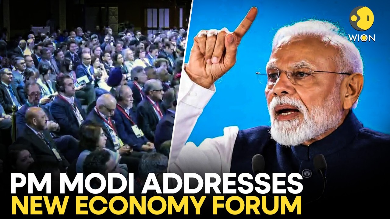 PM Modi LIVE: PM Modi Addresses New Economy Forum Amid Global Economic Challenges | WION