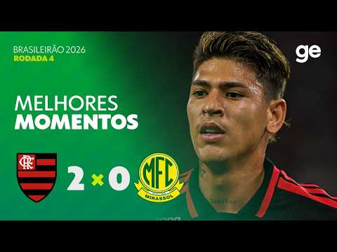 Gols e lances de Flamengo x Mirassol