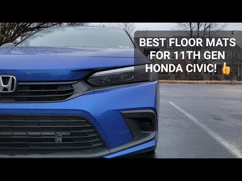 THE BEST FLOOR MATS FOR YOUR 11th GEN HONDA CIVIC | LASFIT ALL WEATHER MATS REVIEW 2022 HONDA CIVIC