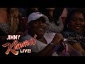 Behind the Scenes with Jimmy Kimmel & Audience (Guy with Toothache Fleeing Hurricane)