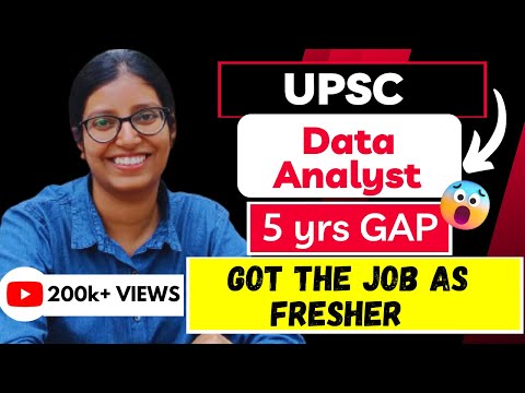 How she cracked a job as Fresher | UPSC to Data Analyst - YouTube