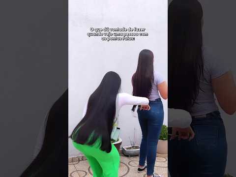 A vontade que dá quando vejo uma pessoa com pontas ralas 🤣🤭 #shorts #dicas #cabelos #hair #cabelo