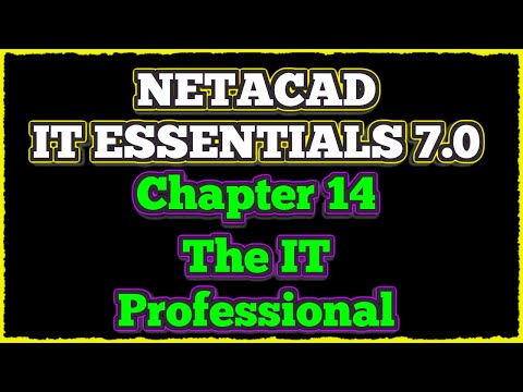 NETACAD IT Essentials 7.0, ✔️ Chapter 14: The IT Professional