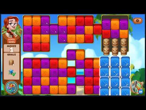 Lost Island Blast Adventure Level 1221 - NO BOOSTERS 🏝️ | SKILLGAMING ✔️