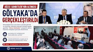 “Düzce Sohbetleri” Gölyaka’da Gerçekleştirildi