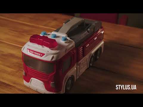 Игровой набор Lunatik Kids Грузовик гараж трансформер Пожарная (LNK-CDF0691)