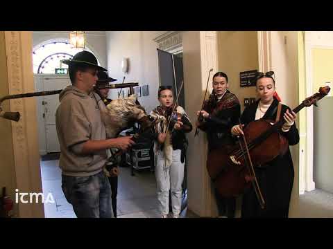 Traditional Slovakian musicians and singers visit the archive