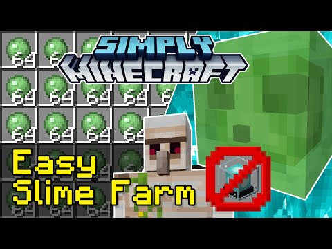 LogicalGeekBoy - Easy Slime Farm (No Beacon Required) Tutorial | Simply Minecraft (Java Edition 1.17/1.18)