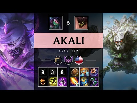 Akali Top vs Malphite - NA Master Patch 25.13