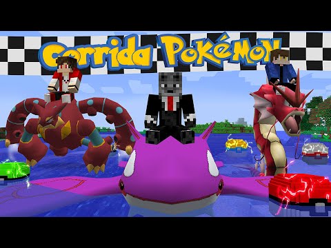 Nova Corrida de Pokemon na ÁGUA de Level 1000 com as Lucky Pixelmon de ÁGUA no Minecraft